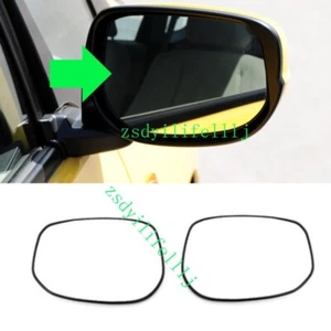 2x For Honda Fit Jazz 2008-2013 Front LH RH Rearview Mirror LENS Glass NO Heat - Picture 1 of 1