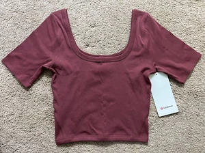 Lululemon Ribbed Held Tight Tee color SMRD size optional NWT - Picture 1 of 4