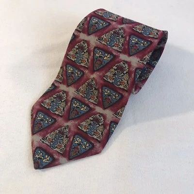 Corbata de seda negra Smith multicolor triángulo geométrico diseñador para hombre (T2) Foto 1 de 4