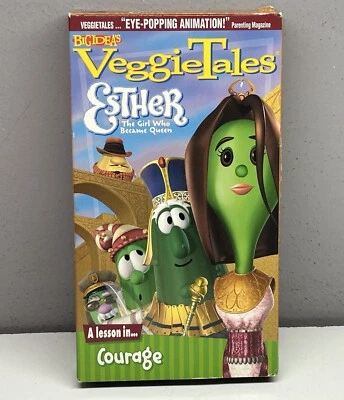 VeggieTales VHS Video Tape Esther Girl Who Became Queen Courage Christian Kids - Image 1 of 4