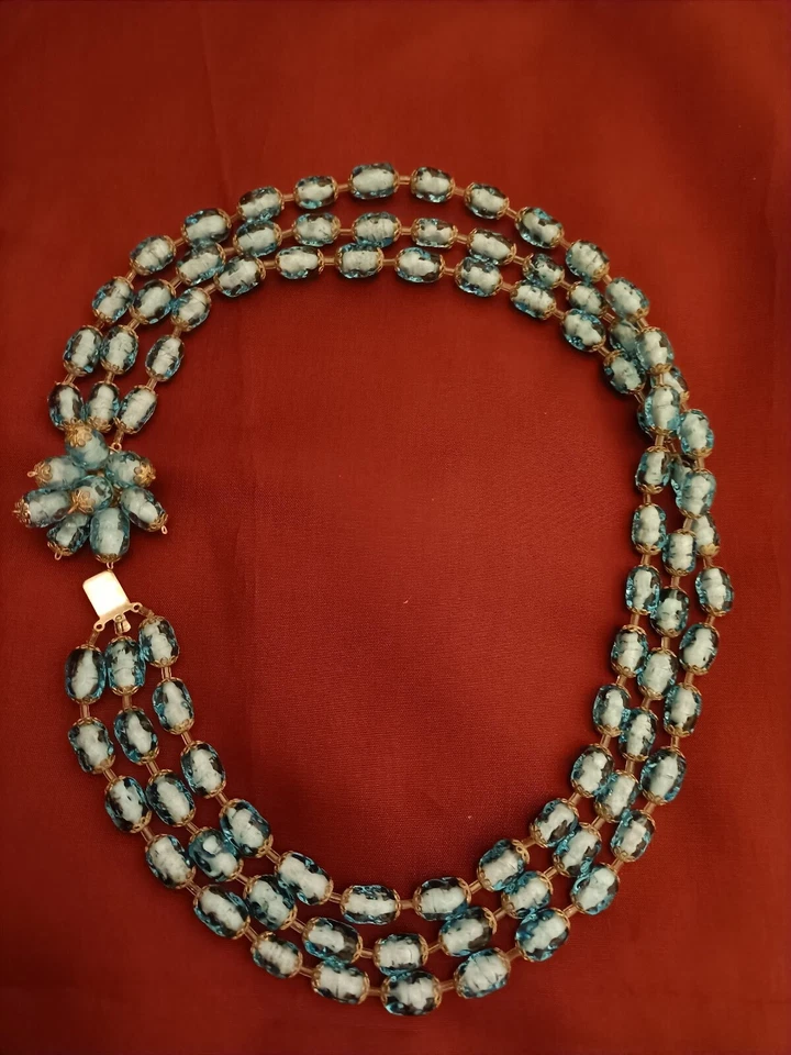 Collana girocollo perle Veneziane Vintage autentico murano made in Italy - Immagine 1 di 4