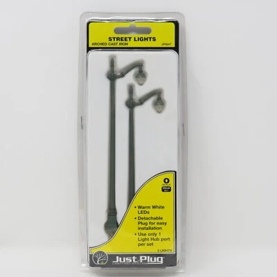 Sistema de iluminação Woodland Scenics O 5647 arco ferro fundido luz de rua Just Plug - Imagem 1 de 4