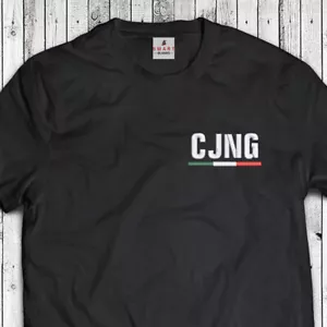 Camiseta CJNG COSIDA 4 letras Narcos México Corridos Camisa Bordada - Imagen 1 de 6