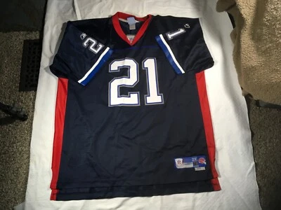 REEBOK retro NFL Equipment jersey 21 Willis McGahee BUFFALO BILLS  2xl Length +2 — 第 1/4 张图片