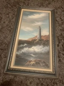 Lighthouse oil painting - Picture 1 of 1
