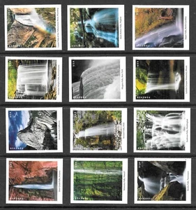 Sct #5800 NO DIE-CUT Waterfalls 2023 Complete Set of Singles--Cleanly Separated - Picture 1 of 1