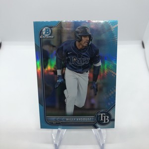 2022 Bowman Draft Chrome Willy Vazquez BDC-40 Sky Blue Refractor Prospect