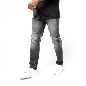 Valere Milano Tasso Washed Grey/Black Jeans - Picture 1 of 6