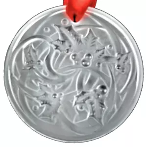 LALIQUE Kristall Noel Entrelacs Weihnachtsschmuck 2017 klar Frankreich Neu im Karton - Bild 1 von 5