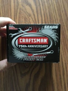 2002 CRAFTSMAN 75th Anniversary Die Cast NHRA Funny Car Promo 1/64 scale