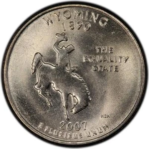 American Coin United States ¼ Dollar | George Washington | Wyoming | 2007 - Picture 1 of 8