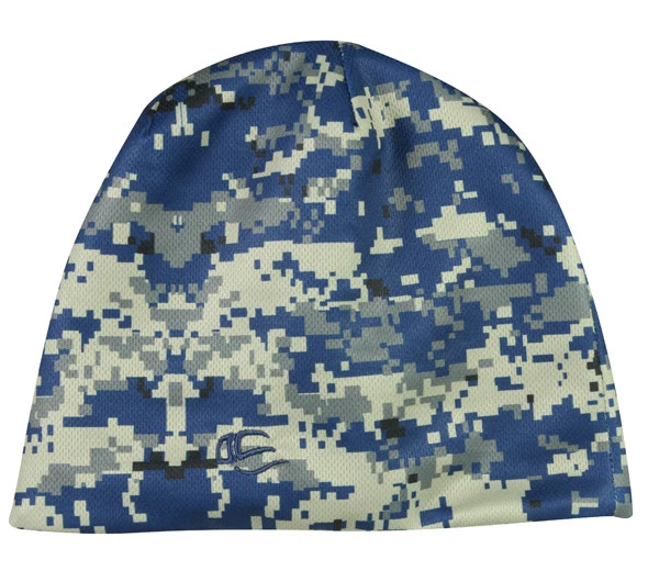 REVERSIBLE Digital Mesh Camo FLEECE LINED Beanie Stocking Hat Cap - Image 1 of 1