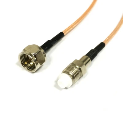 F-type Male to FME female connector adapter Pigtail cable RG316 15cm 6inch NEW - Image 1 of 3