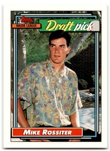 1992 Topps Mike Rossiter Rookie Oakland Athletics #474