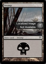1X Swamp Champions of Kamigawa EX FOIL Italian MTG CARD
