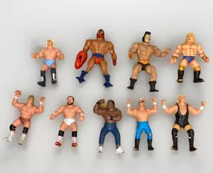 Vintage 80 90s 8 Action Figure Wrestler Lot WCW Galoob MOTU 1990 1987 1993 Sting - Picture 1 of 20