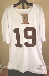Cleveland Browns NFL Mitchell & Ness Classic White Bernie Kosar #19 2XL T-Shirt