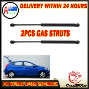 2x Tailgate Boot Trunk Gas Struts for Hyundai Accent RB Hatchback 1.4L 1.6L 4cyl - Picture 1 of 12
