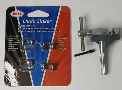 Kit de reparación de cadena de campana de 1/2" x 1/8" para alargar o acortar cadena y eslabón de cadena  Foto 1 de 4