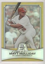 2010 Bowman Platinum Gold Foilboard /539 Matt Holliday #52