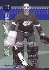 2001-02 (RED WINGS) Between the Pipes He Shoots-He Saves Points #20 Sawchuk 3 pt