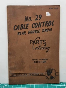 Catalogo ricambi doppio tamburo posteriore comando cavi Caterpillar 29 31E1-Up - Foto 1 di 3