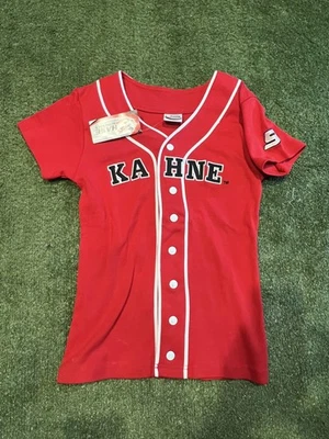 Женская футболка Kasey Kahne большая красная NASCAR гоночная на пуговицах спереди стиль джерси - Изображение 1 из 4