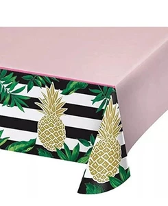 Pineapple Wedding Summer Luau Beach Theme Party Decoration Plastic Tablecover - Picture 1 of 3