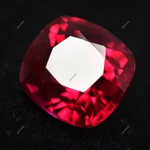 8.78 Ct RUBY Red Color SQUARE Cushion Shape CERTIFIED Loose Gemstone - Picture 1 of 6