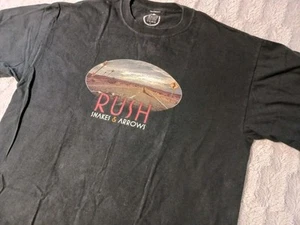 Rush 2007 Snakes And Arrows World Tour Black T Shirt Men's Large Band Concert - Picture 1 of 7