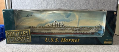 GEARBOX MILITARY CLASSICS U.S.S. HORNET 1/700 DIECAST - 13 1/2 INCHES LONG - Image 1 of 2