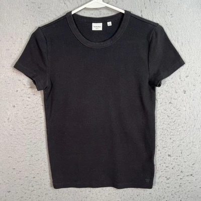 Aritzia Sunday Best Black T-Shirt Size Small Cotton/Polyester/Elastane - Image 1 of 4