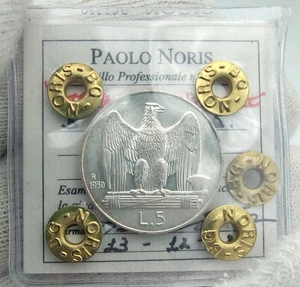 ITALIA Vittorio Emanuele III 5 Lire Aquilotto 1930 - Argento Silver - Picture 1 of 6