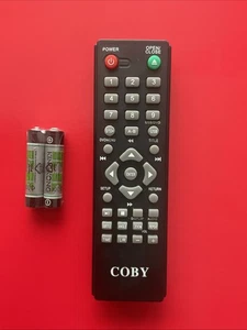 Authentic Genuine Coby DVD Remote Control Black with batteries - Picture 1 of 1