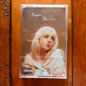 Billie Eilish Happier Than Ever Cassette Tape Grey Limited Edition Sealed - Picture 1 of 6