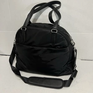 Lo & Sons O.G. 2 schwarze Nylon & Leder Arbeitstasche Laptoptasche mit Riemen in einwandfreiem Zustand - Bild 1 von 11
