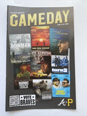 VOTE BRAVES All Star Game Atlanta Braves Baseball 2022 Gameday Program SGA v PIT - Image 1 of 2