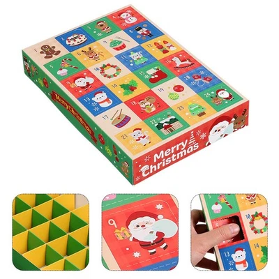  15 Pcs Small Shipping Boxes Empty Chocolate DIY Holiday Countdown - Image 1 of 4