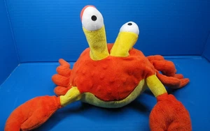 Puchero de Peluche Cangrejo 15" Peluche Naranja Amarillo Kohls Cuidado Playa Tropical - Imagen 1 de 5