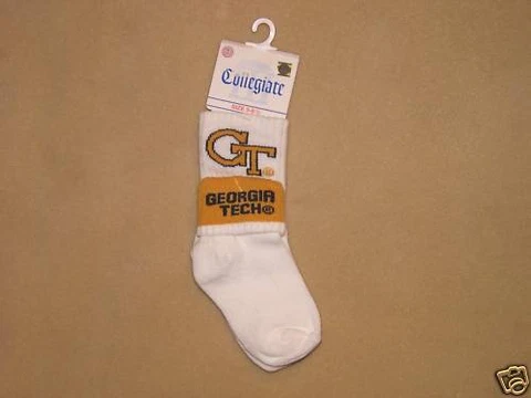 NCAA Georgia Tech Yellowjackets Kids Socks Sz 5-6 1/2 Cover