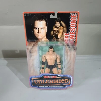 WCW MIKE AWESOME UNLEASHED FIGURE - TOY BIZ / WWE -RARE - Image 1 of 2