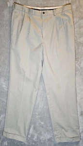 Brooks Brothers Pleated Pants Advantage Chino Thompson 36x34 Light Khaki - Foto 1 di 14
