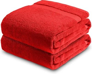 Jumbo Bath Sheets Towels Extra Large 100% Egyptian Cotton 700 GSM Bath Sheets UK - Picture 1 of 54