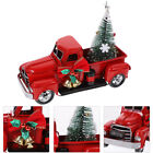  Świąteczna ciężarówka Dom wiejski Czerwone dekoracje stołu Boże Narodzenie Staromodne