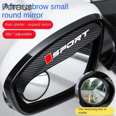 2x Espejo de punto ciego para cejas de lluvia para Toyota RAV4 Camry Honda CR-V Nissan Rouge Foto 1 de 4