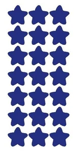  1-1/4" DK Blau Stern Aufkleber Hochzeit Umschlag Siegel Schule Kunsthandwerk  - Bild 1 von 1