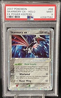 Pokemon 2007 EX Power Keepers 98/108 Holo Rare Skarmory ex PSA 9 Mint - Image 1 of 3