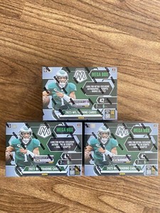 🔥2023 NFL Panini Mosaic Football Mega Box Sealed *Reactive Yellow* Lot Of (3)!!
