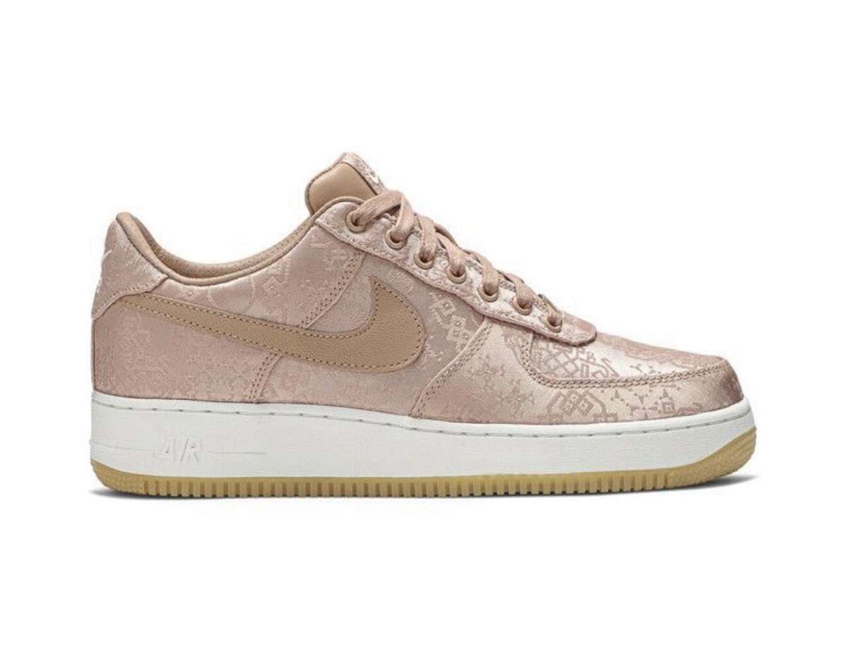 Nike CLOT x Air Force 1 Premium Low Rose Gold Silk for Sale 