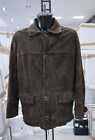 Men's Jacket Man Brown IN Vera Leather Vintage Size 52 Mon 1082 Lz